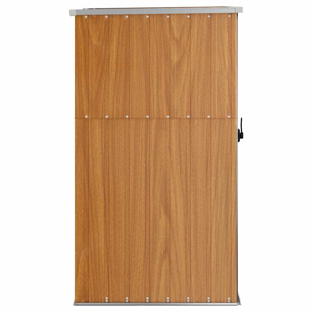 Vidaxl Garden Shed, Brown, 88X89X161 Cm, Galvanized Steel