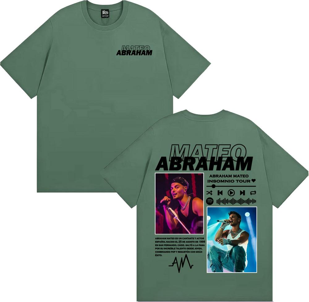 

Rapper Abraham Mateo Insomnio Tour Graphic T Shirts Men Women Fashion Hip Hop Streetwear T Shirt Cotton Casual Oversized Tshirt 3XL