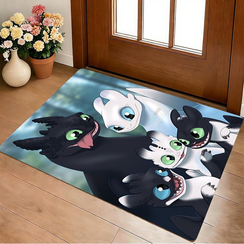 Dragon Family Living Room Non-Slip Area Rug Soft Carpet for Bedroom Game Playroom Sofa Office Home Decor Doormat Christmas Gift C9211809