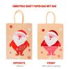 Kraftpapier Weihnachtsgeschenktüten Weihnachtsmann Schneemann Wiederverwendbare Süßigkeiten Snack Verpackungsbeutel Weihnachten Neujahr Party Deko Geschenktüte