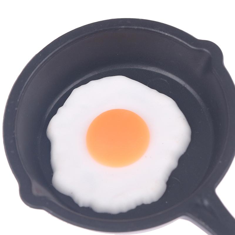 Dollhouse Miniature Frying Egg Pans For 12Th Dolls House Kitchen Accessories
