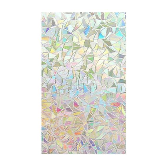 Glass Decals Static Removable PVC Iridescent Self-Adhesive Window Privacy Film Household Supplies