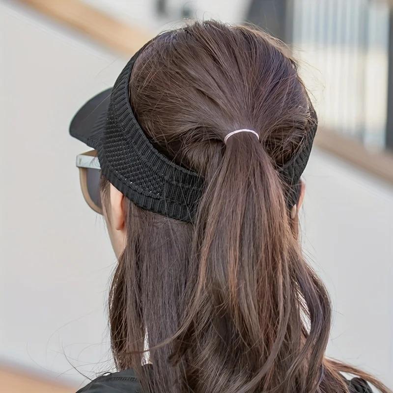 Summer Women Sun Visor UV Protection Cycling Baseball Cap Golf Seaside Breathable Tennis Lady Jogging Empty Top Hat Outdoor