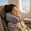 Slow Rebound Foam U Shaped Travel Pillow Lightweight Design Neck Support Pillow Daily Leisure Use