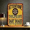 VintageSignCo Metall Darttavla Väggskylt Retro Pubinredning för Hembar Vintage Stil