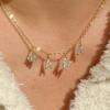 Stainless Steel Zirconia Heart-shaped Necklace - Luxurious Neck Chain - Titanium Steel - Elegant and Sophisticated for Women