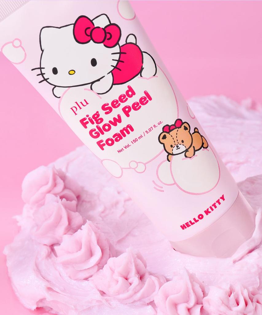 Sanrio Hello Kitty Honey Sugar Glow Peel Mask Set (Mask 100g + Pig Seed Glow Peel Foam 150ml + Rengöringshårband)
