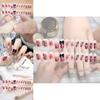 Butterfly Bow Nail Sticker Wearable Nail Blush Fake Nail Finished Nail Sticker A21 Gel Jelly Double-sided Style