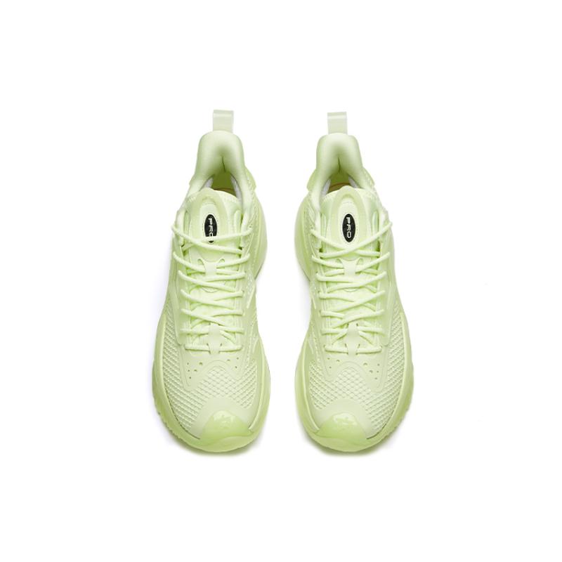 Anta Shock Wave 3 Pro Low-Top Basketball Shoes Neon Green Sneakers