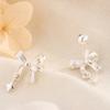 Minimalist Luxury Bow Tassel Star Earrings Comfortable Sleep Friendly Niche Design Cartilage Clip On Ear Studs For Women