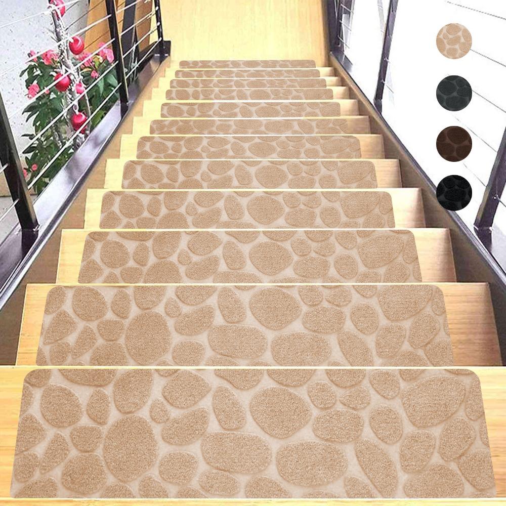 Self-adhesive Staircase Mat Non-Slip Protection Cover Pads New Stair Tread Carpet Mat  Home Decor