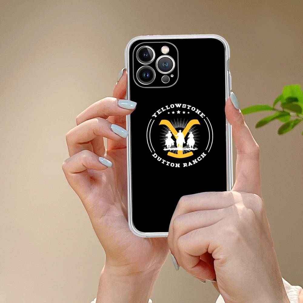 Y-Yellowstone Logo Fit For IPhone 16 15 Promax Phone Case IPhone 14 11 12 High End 13 Pro Silicone