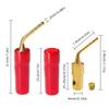 Cleqee 24K Gold Plated Set of 8 Terminals 2mm Banana Plug 8 Pieces Solderless Terminals 2mm Pin Type Audio Banana Plug Speaker Cable Terminal Blug
