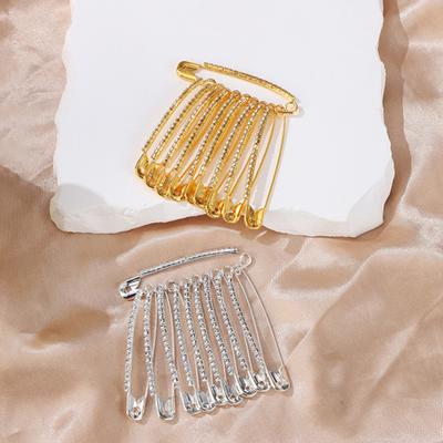 Yousheng Rhinestone Safety Pins Pants Waist Pins Shiny Shawl Brooches Clothes Fixing Pins Decoration Accessories for Women Dress Pants Skirts Scarves