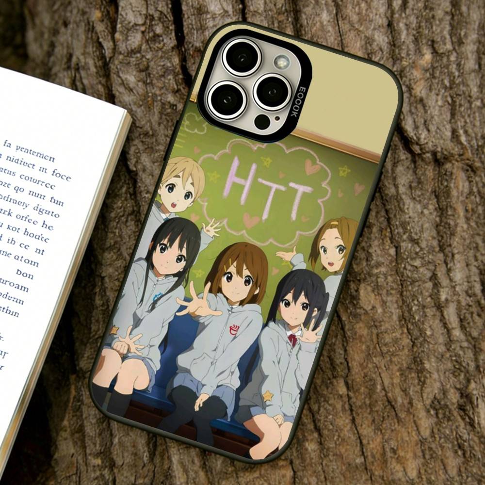 K-ON Phone Case For iPhone 17,16,15,14,13,12,11 Plus,Pro Max,XS,Colorful Silver Black Cover