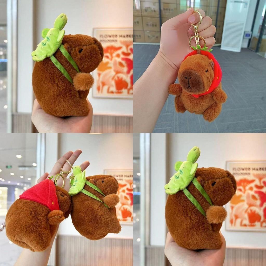 Adorable Plush Capybara Keychain Cute Cartoon Style Keyring For All Occasions