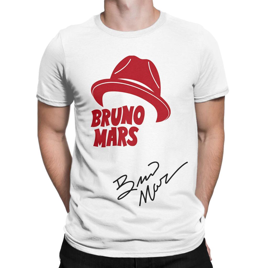 Bruno Mars The Romantic Tour 2026 100 Cotton TShirt For Men Summer Vintage TShirts ONeck Hippie Tees Oversized Wholesale Tops