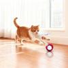 Interaktives Katzenspielzeug Indoor Automatischer Rollender Magischer Ball Kätzchen Spielzeug Rollender Ball mit Langem Schwanz Teaser Intelligentes Haustier Elektrisches Katzenspielzeug