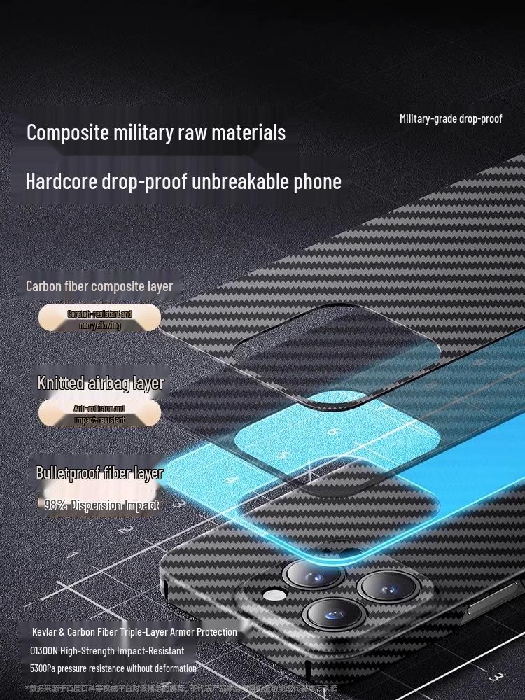 Samsung Galaxy Z Fold7 Kevlar Carbon Fiber Magnetic Ultra-Thin Drop-Proof Phone Case