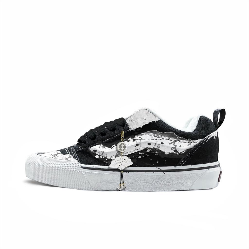 Vans Knu Skool Buty Skateboardowe Odporne na Ścieranie Niskie Unisex Białe VN0009QC6BT1(Zespół613-)
