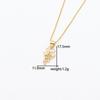 European Light Luxury Sunflower Zirconia Pendant Necklace for Women