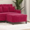 Vidaxl Footstool, Wine Red, 70X55X41 Cm, Velvet
