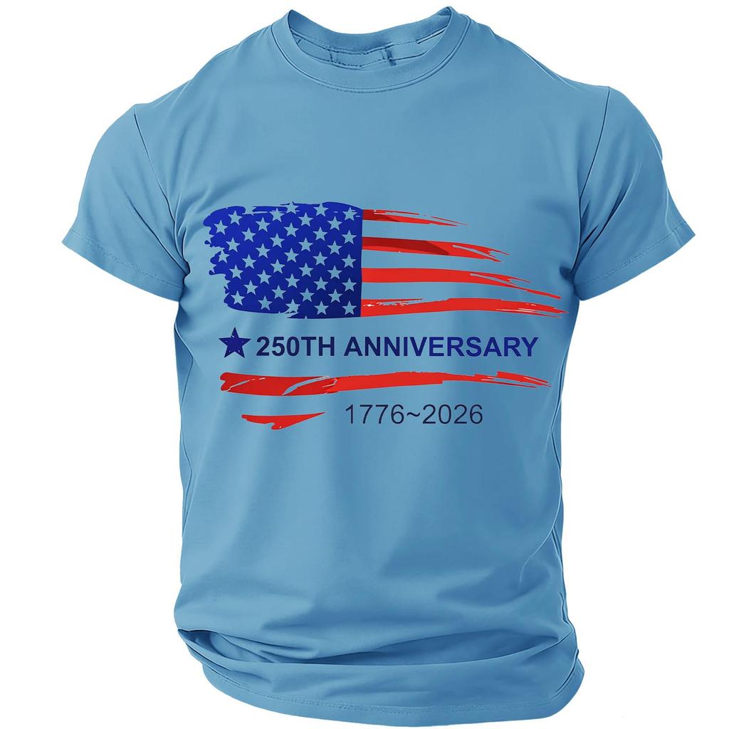 Men's Casual Round Neck Short Sleeve T-Shirt