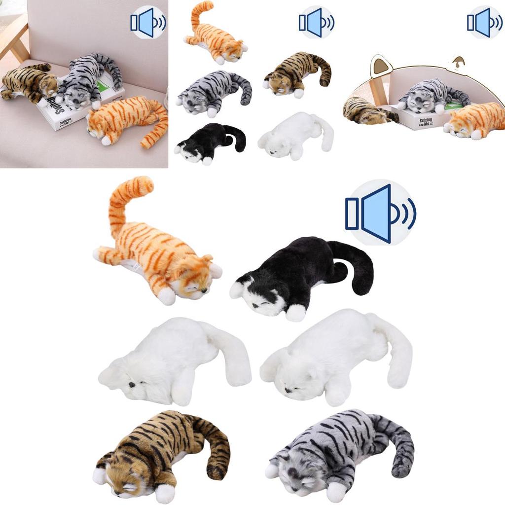 Rolling Cat Plush Toy With Music And Sound For Kids Playroom Entertainment