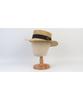Beige Navy Line Panama Hat