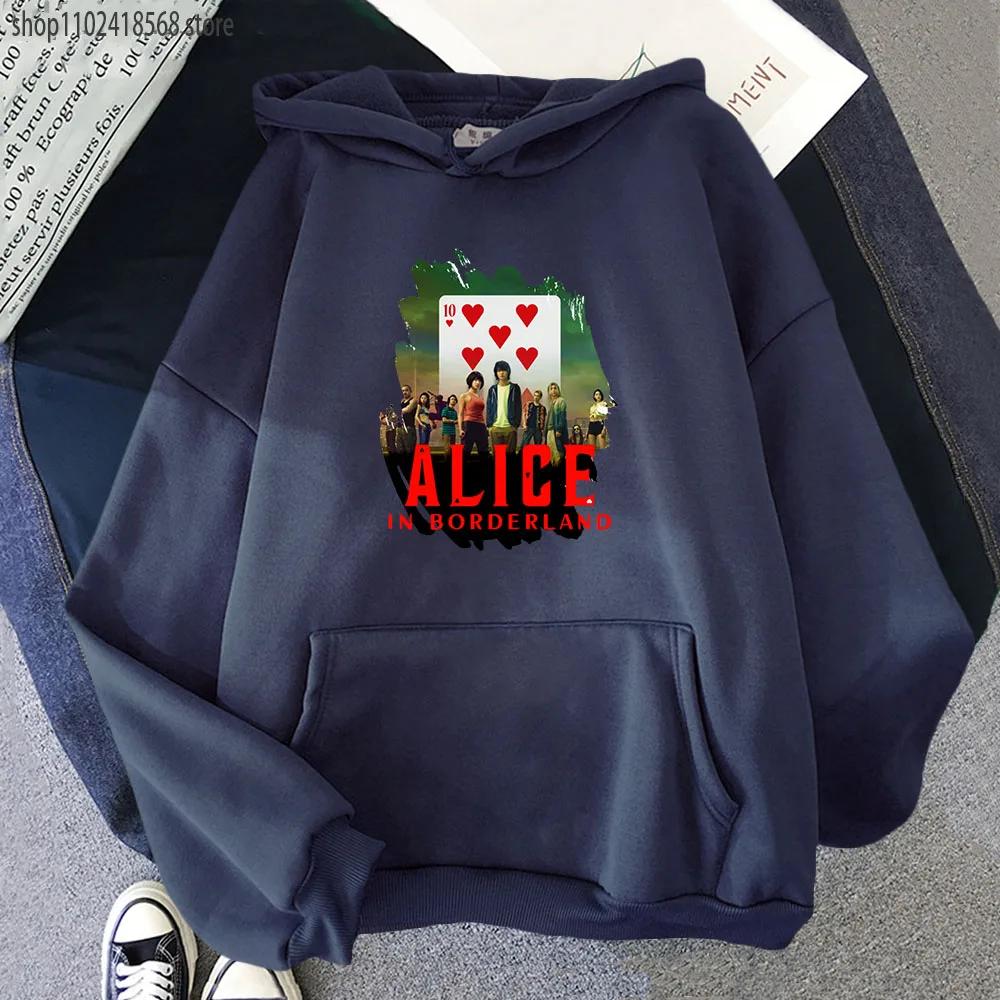 Anime Alice In Borderland Sweatshirt Usagi Arisu Kuina Chishiya Hoodie Spring/Autumn Winter Clothes Men Hoodies