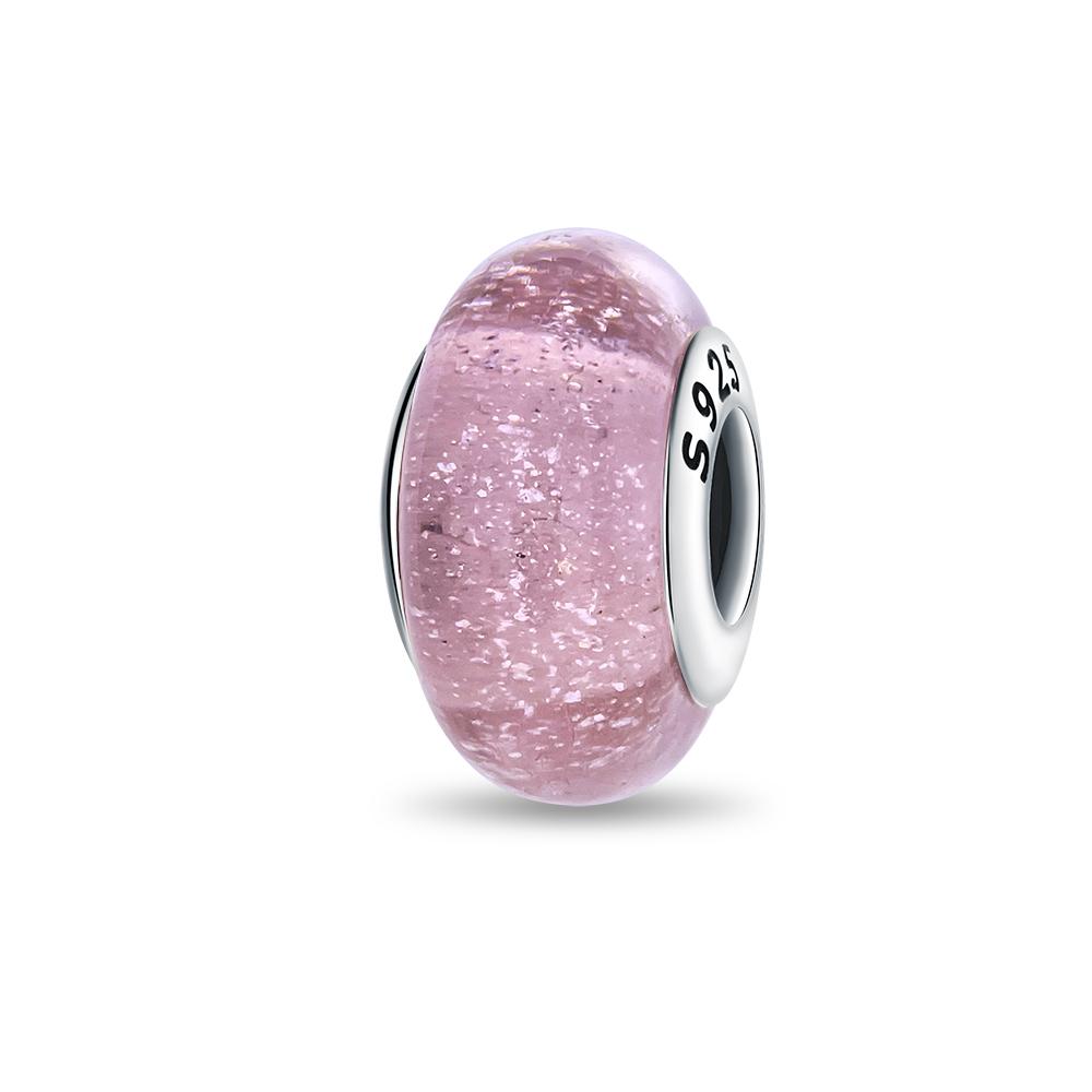 

Pendant Charm Bead Copper Dreamy Pink Glass Beads Fit Original Bracelet For Jewelry Making Valentine S Day Gift