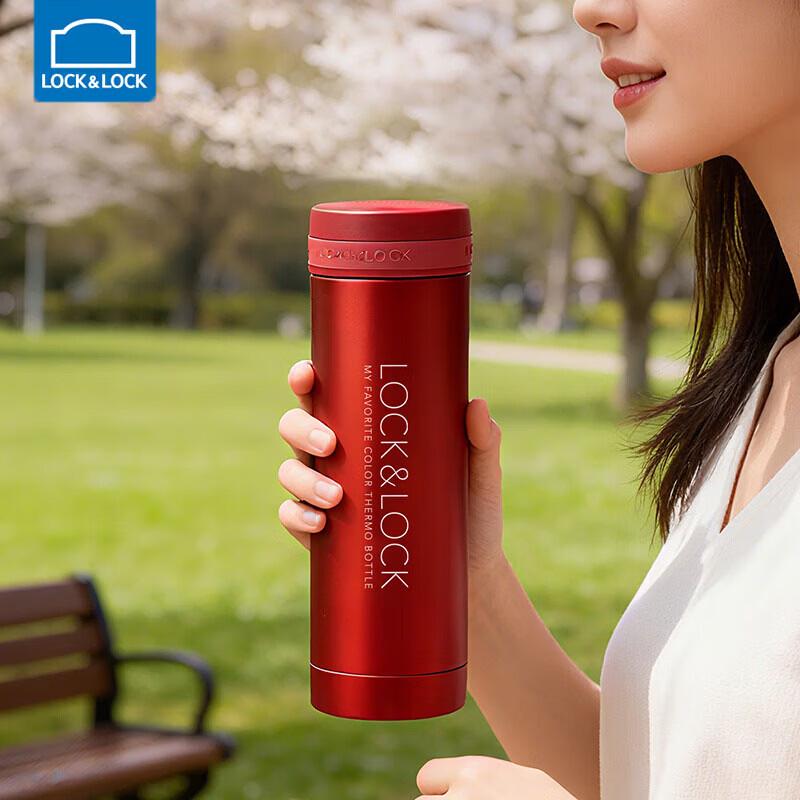 LOCK&LOCK LHC561 300ml Slim Stainless Steel Insulated Mug