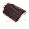 Plastic Cat Self Groomer   Comb Buty Soft Brush Body Scratcher on Wall Corner