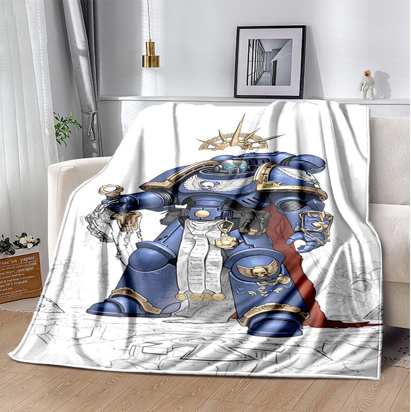 Warhammer Flannel Blanket Soft Warm All-Season Throw, Design for Camping, Car Travel, Hiking Sofa, Bed, Office Perfect Gift for Parties