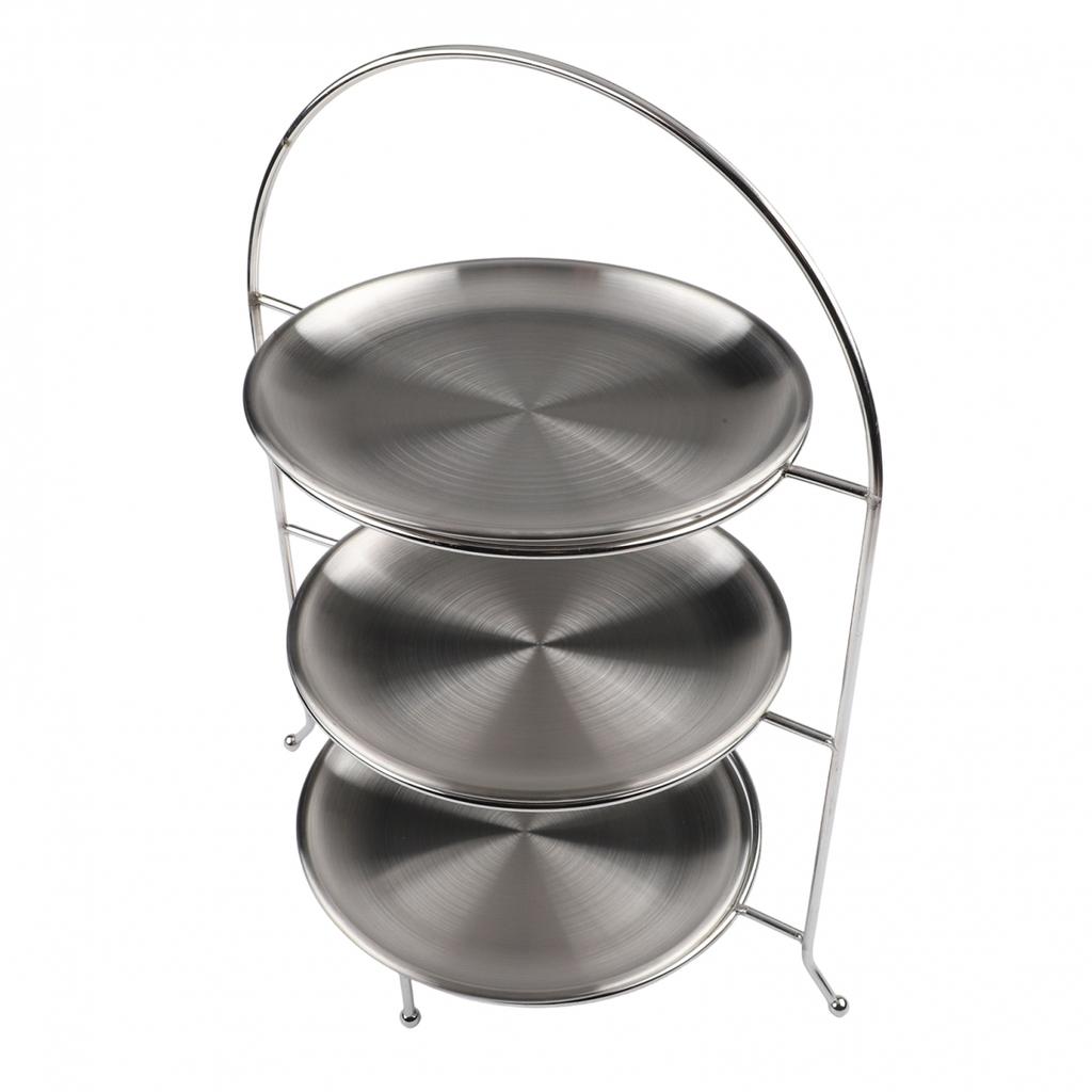 Vícepatrový servírovací stojan Nerezový tác Snadno čistitelný