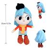 King of Adventurers Hilda Plush Toy Blue Hair Girl Goes To Town Doll (Individual Vacuum Pack) Plush Doll Gift for Kids