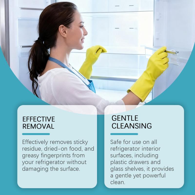 Refrigerator Cleaner - Multi-Functional Household Cleaner For Odor Elimination, Stain Removal & Refrigerator Care