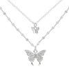 Collier Papillon Double Couche Haut Design 2026 | Choker Non-Décolorant pour Femme avec Niche, Élégance Simple