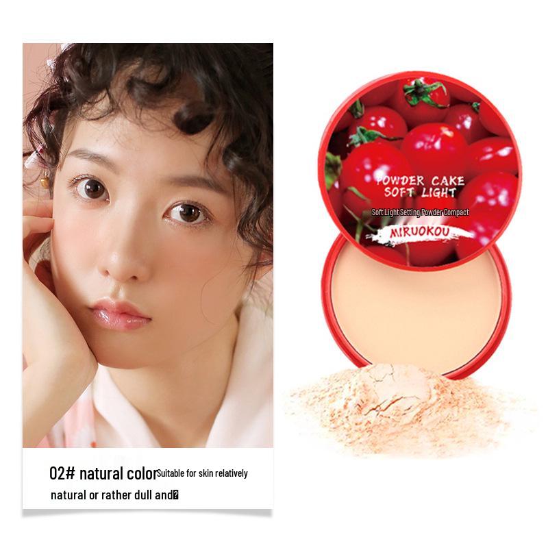

Mijoqo Tomato Pressed Powder: Long-Lasting, Oil-Control, Skin-Friendly, Waterproof, Sweatproof, Student Honey Setting Powder
