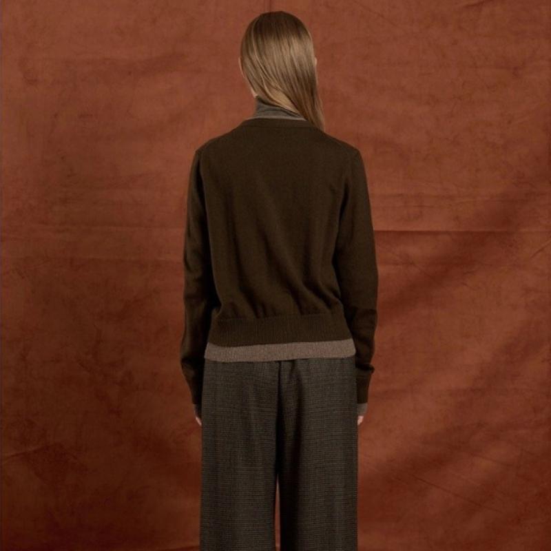 Bcbg Color Line Contrast Knit Cardigan B5w9k108