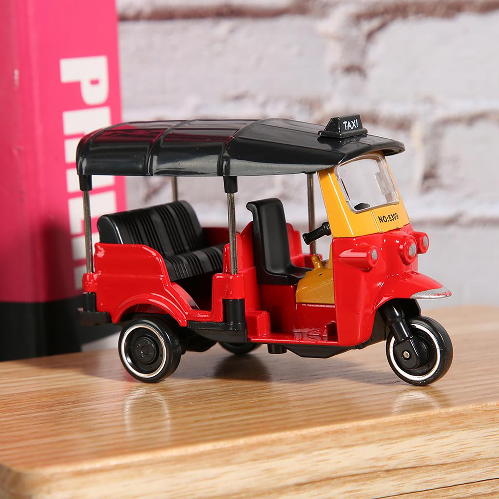 Alloy Tricycle Car Model Highly Simulation Children Vehicles Toy with Sliding Function