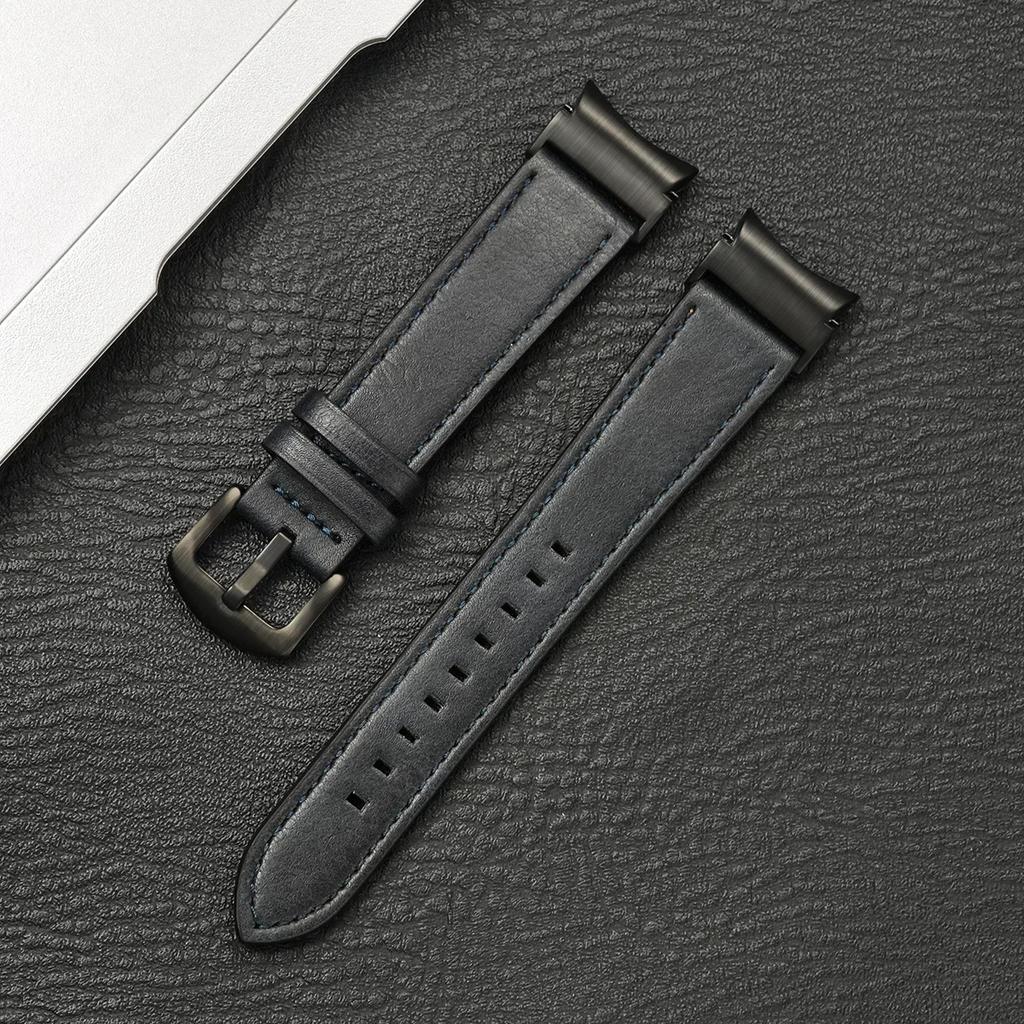 Leather Strap for Samsung Galaxy Watch 6 Classic 47mm 43mm Band No Gaps Bracelet Correa for Galaxy Watch 7 6 5 4 5Pro 45MM Strap