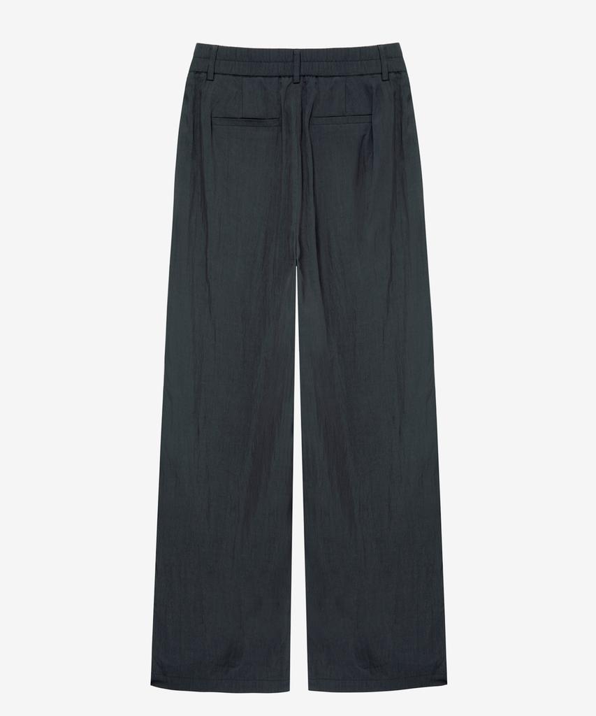MIND BRIDGE WOMEN [W] Single-Pleat Wide Back Elastic Pants