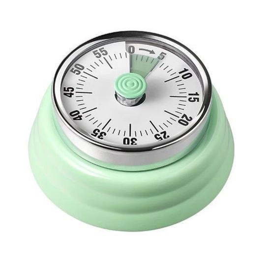 Yousheng Mechanical Kitchen Timer Metal Magnetic Countdown Timer 60-Minute Cooking Timer No Batteries Required Easy Storage Refrigerator Magnet