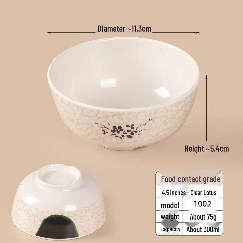 Commercial Melamine Rice and Soup Bowls