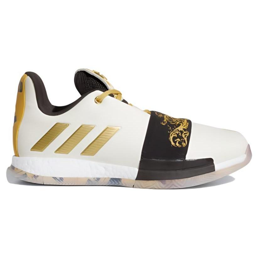 Adidas Harden Vol. 3 'Wanted' (Unisex) Cream White / Gold Metallic / Night Brown Basketball Shoes EE9510