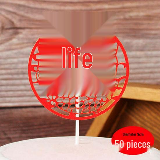 Plum Blossom Branch Longevity God & Goddess Cake Toppers for Birthday Celebration