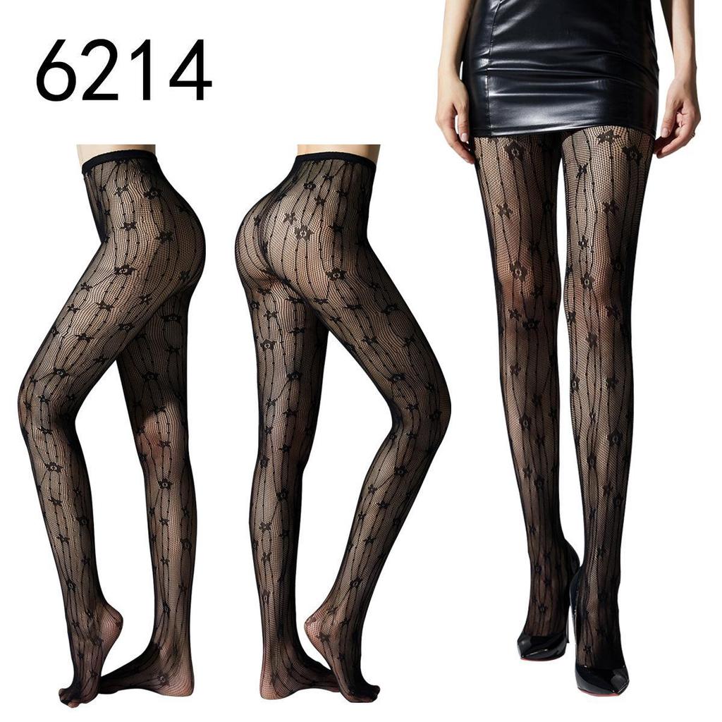 "Gothic Spider Web Jacquard Stockings - Halloween Style"