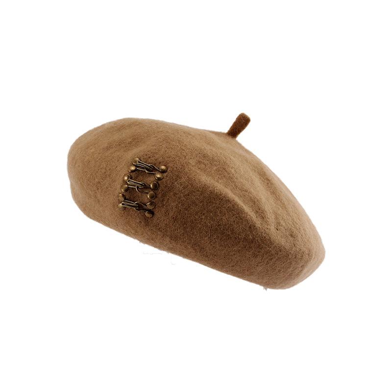 Women's Elegant Vintage French Style Winter Berets Classic and Plain Design for Fashion  for Ladies and Girls