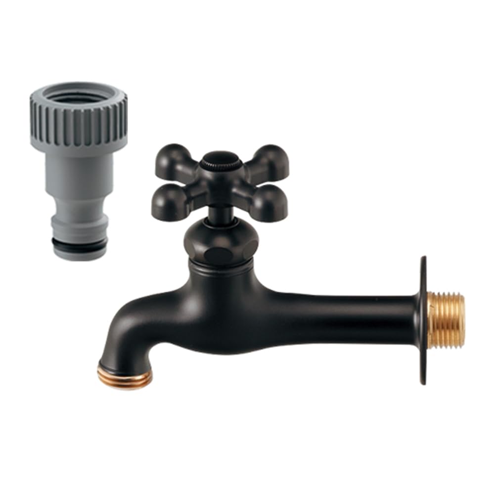 

Kakudai garden long horizontal faucet matte black 702-029-13